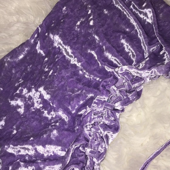 Beautiful sexy velour mini dress size small - Picture 16 of 16